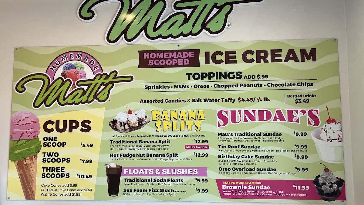 Matt's Homemade Ice Cream Menu - Image 4